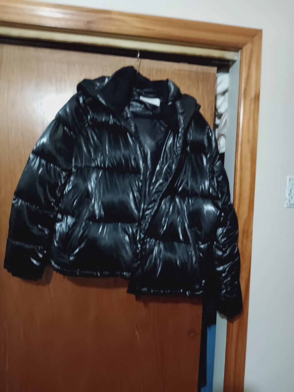 Calvin Kline Black Puffer Jacket with Hood - Women's Winter Coat